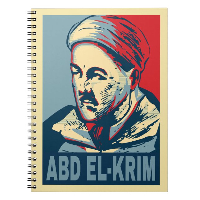 Caderno Espiral Abd el-Krim Rif Leader Estilo de Esperança Abdelka (Frente)