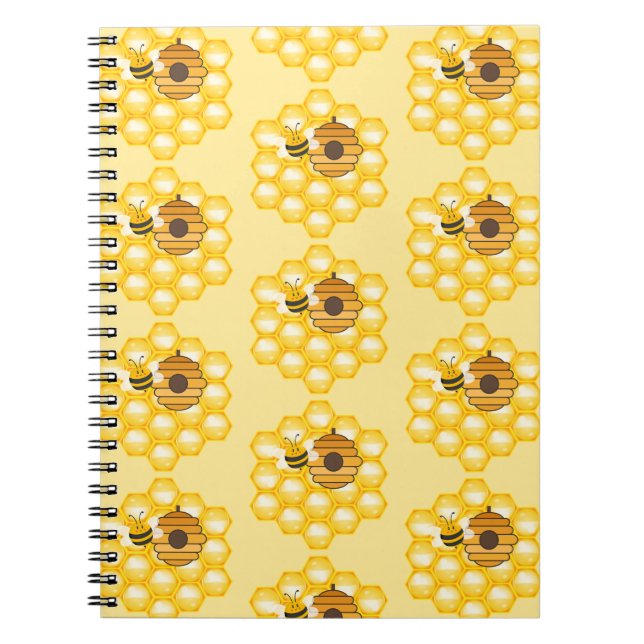 Caderno Espiral Abejas y Panal (Frente)