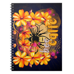 Caderno Espiral Abelha, café