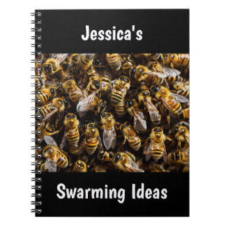 Caderno Espiral Abelhas de mel personalizadas