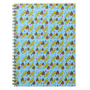 Caderno Espiral Abóbora e Banana