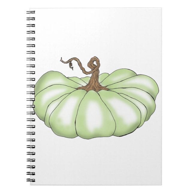 Caderno Espiral abóbora verde (Frente)