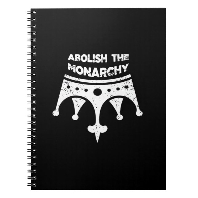 Caderno Espiral Abolish Anti No Kings In America Bumper Classic (Frente)