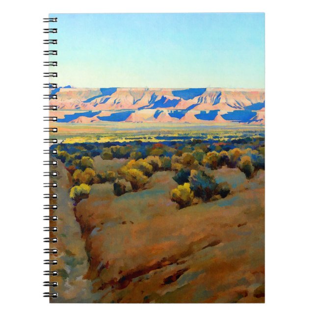 Caderno Espiral Abordagem de Maynard Dixon a Zion (Frente)