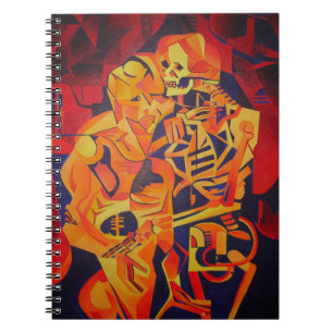 Caderno Espiral Abraçar Arte Geométrica Colorida à Morte