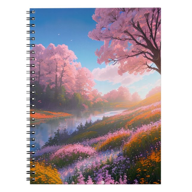 Caderno Espiral Abraçar o brilho da manhã (Frente)