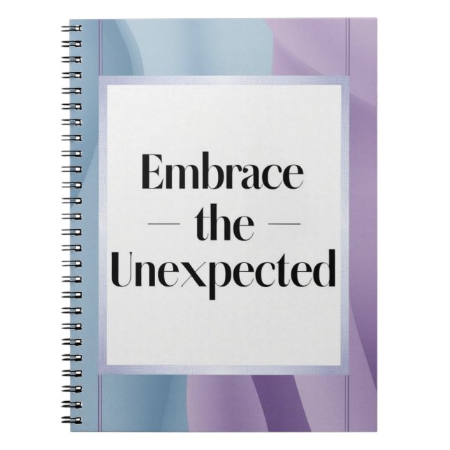 Caderno Espiral Abrace o Inesperado opção 3 (Frente)