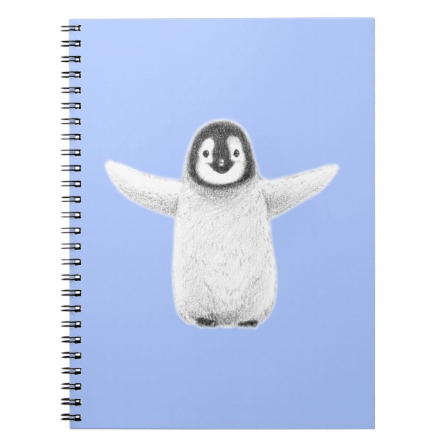 Caderno Espiral Abraço de Pinguim (Frente)