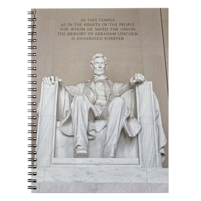 Caderno Espiral Abraham Lincoln Statue (Frente)