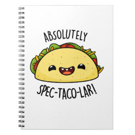 Caderno Espiral Absolutamente Espec-Taco-Lar Piada de Taco Engraça