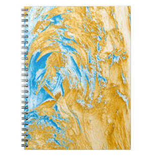 Caderno Espiral Abstração: imagem em lindas cores, em soft bl