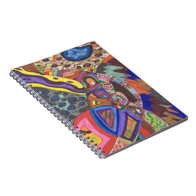 Caderno Espiral Abstract 109, original fine art (Lado Direito)