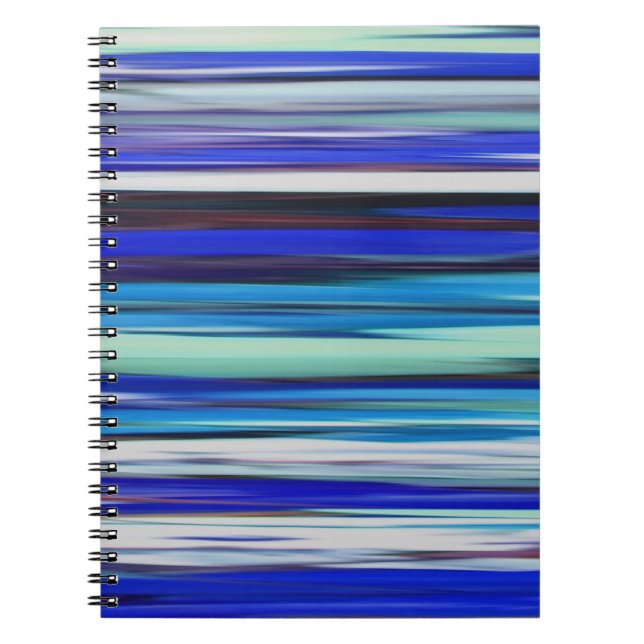 Caderno Espiral Abstract #2: Blue blur (Frente)