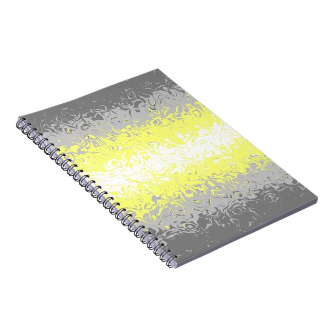 Caderno Espiral Abstract Demigender Pride Flag     (Lado Direito)