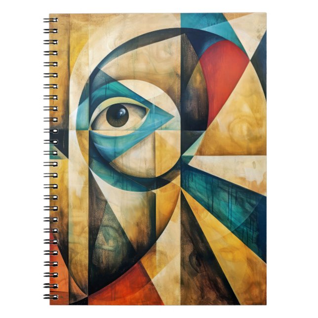 Caderno Espiral Abstract Gaze (Frente)