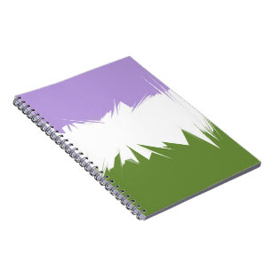 Caderno Espiral Abstract Genderqueer Pride Flag
