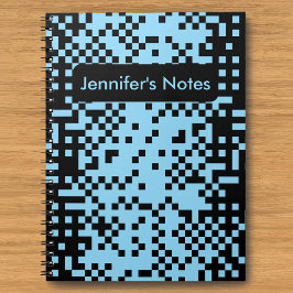 Caderno Espiral Abstract Pixel Effect Pattern Notebook
