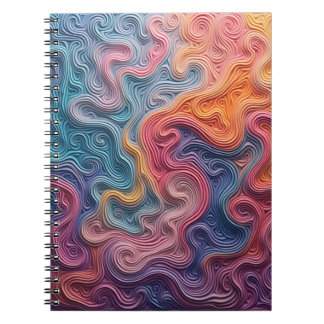 Caderno Espiral Abstract swirl notebook