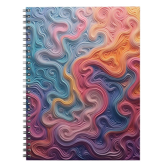 Caderno Espiral Abstract swirl notebook (Frente)