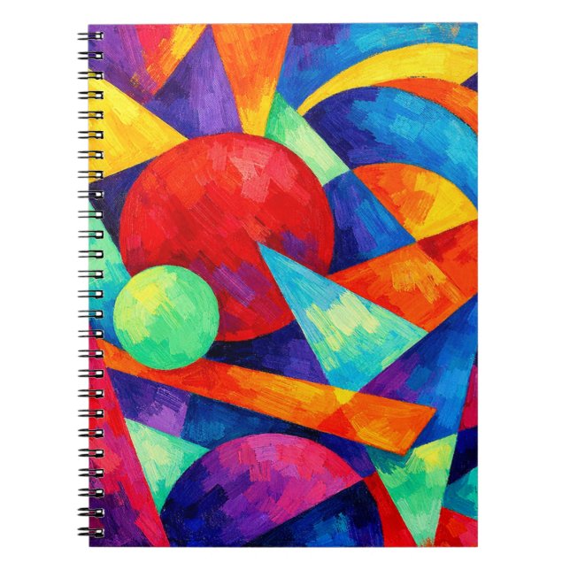 Caderno Espiral Abstract vivid mug (Frente)