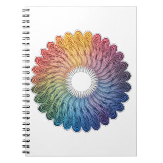 Caderno Espiral Abstract vivid notebook