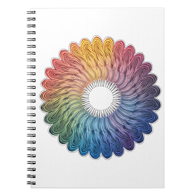Caderno Espiral Abstract vivid notebook (Frente)