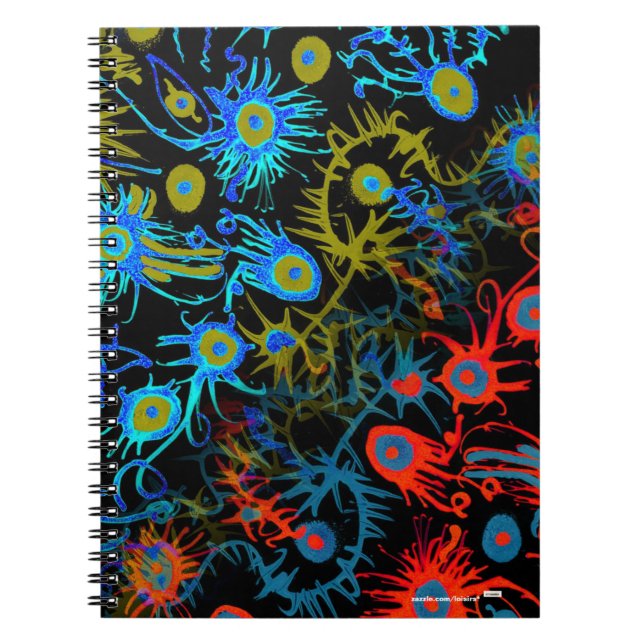 Caderno Espiral Abstrato (Frente)