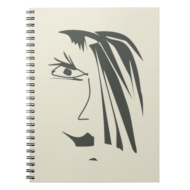 Caderno Espiral Abstrato. (Frente)