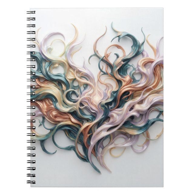Caderno Espiral Abstrato (Frente)