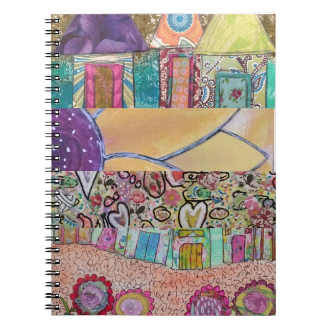 Caderno Espiral Abstrato Art (Frente)