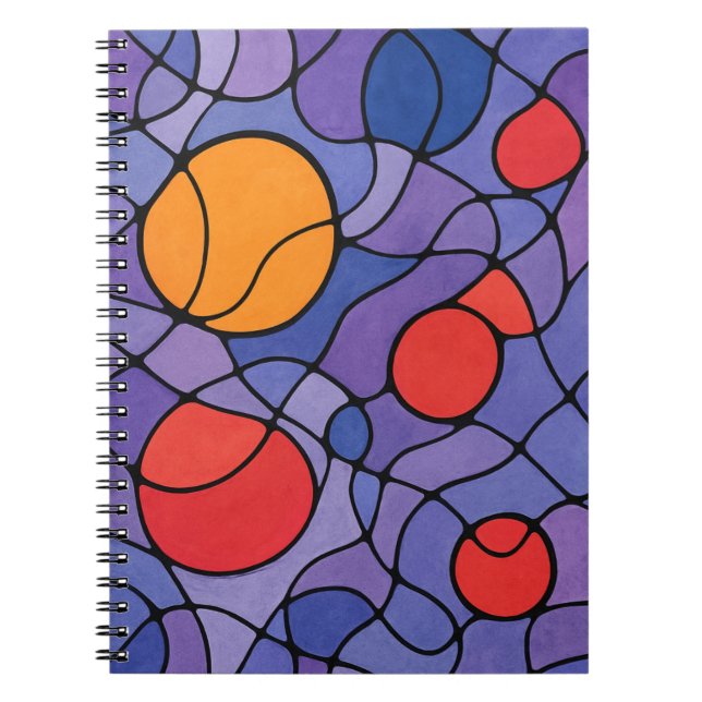 Caderno Espiral Abstrato Art (Frente)