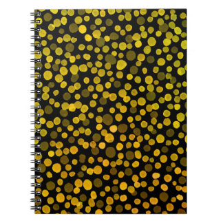 Caderno Espiral Abstrato Art: Pontos criativos de aquarela.