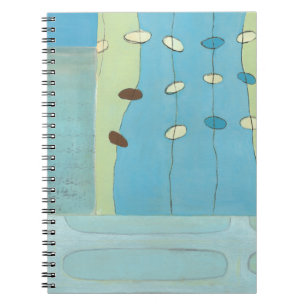 Caderno Espiral Abstrato Azul Ovo Parade