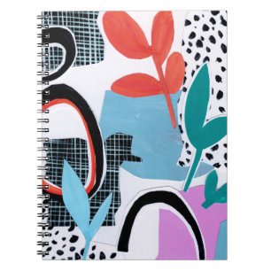 Caderno Espiral Abstrato Campo Trip