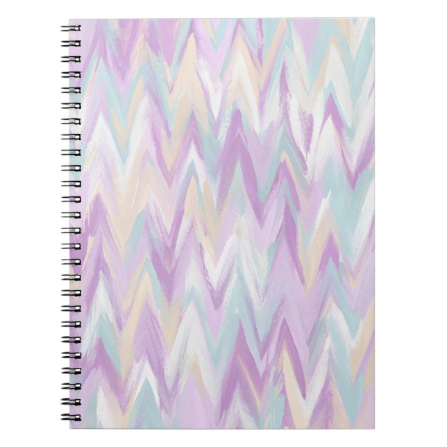 Caderno Espiral Abstrato Chevrons Spiral Photo Notebook (Frente)