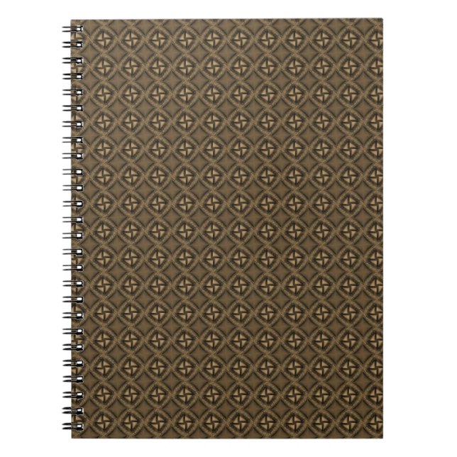 Caderno Espiral Abstrato cinza (Frente)