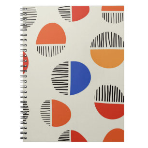 Caderno Espiral Abstrato círculo sem costura, fundo com