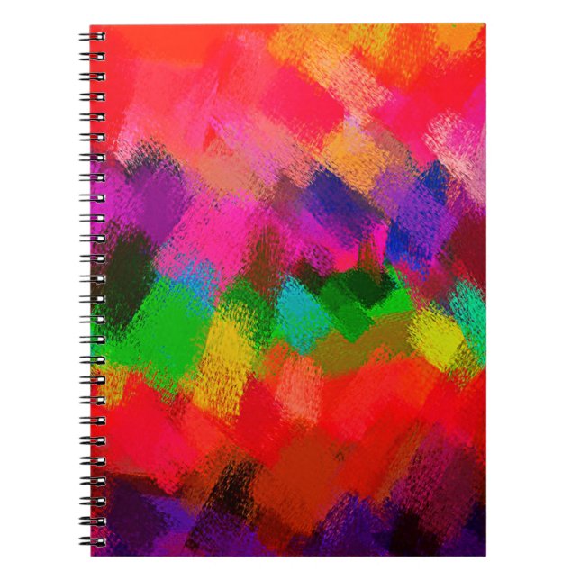 Caderno Espiral Abstrato Colorida nº 2 (Frente)