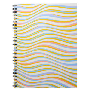 Caderno Espiral Abstrato com cor riscada