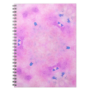 Caderno Espiral Abstrato cor d'água colorida. Pintura digital