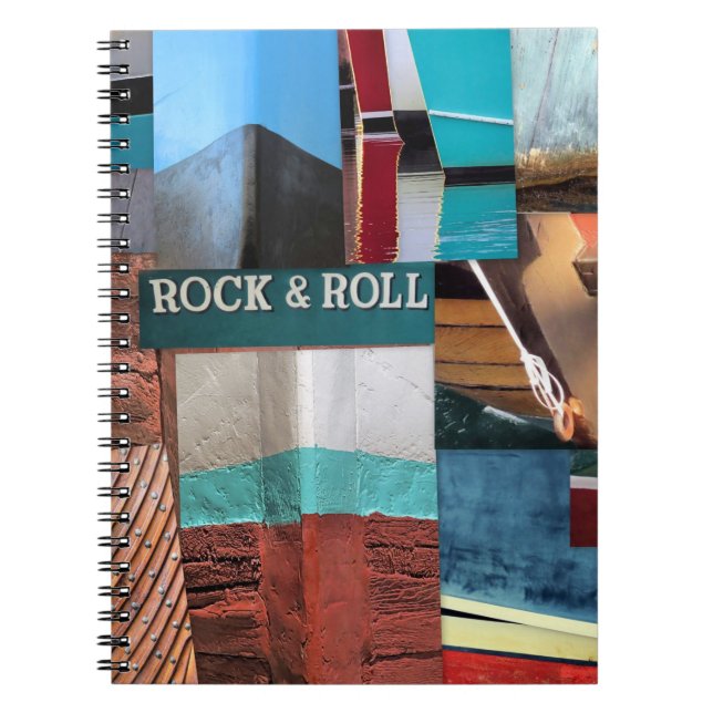 Caderno Espiral Abstrato de botas - notebook (Frente)