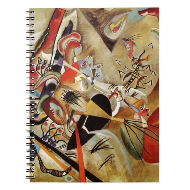 Caderno Espiral Abstrato de composição Kandinsky (Frente)