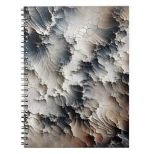 Caderno Espiral Abstrato de Contemporâneo de Coletor Texturado