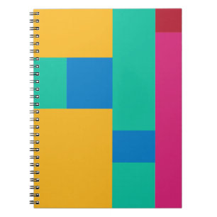 Caderno Espiral Abstrato de fundo