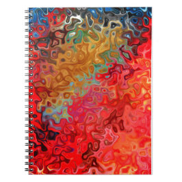 Caderno Espiral Abstrato de rumo 5.5
