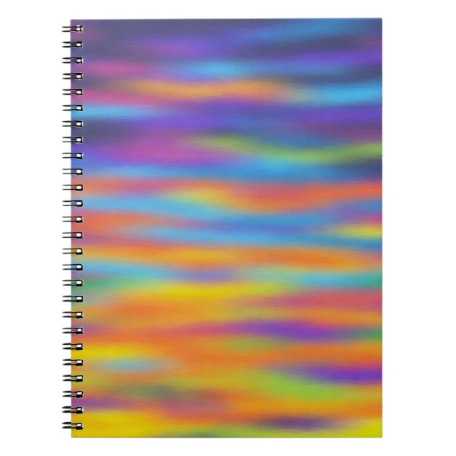 Caderno Espiral Abstrato Desert Sunset Sky Trabalho de arte (Frente)