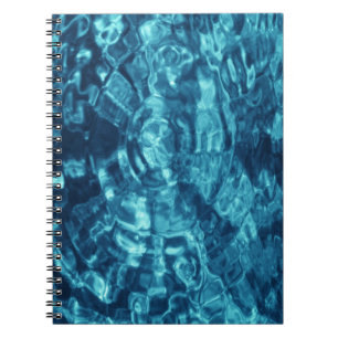 Caderno Espiral Abstrato do azul