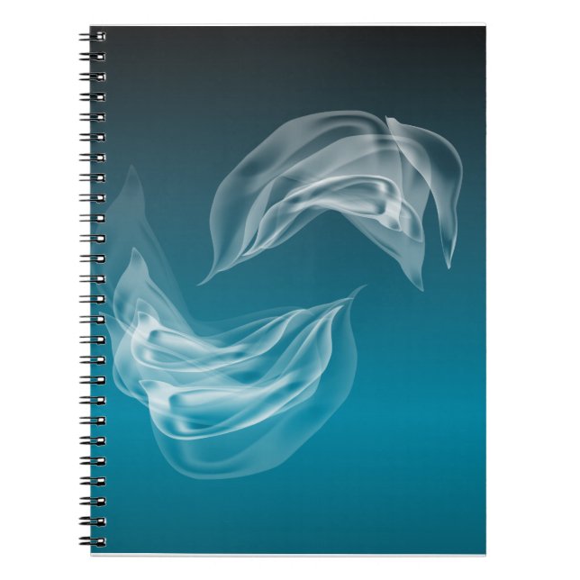 Caderno Espiral Abstrato Dolphins no Play (Frente)
