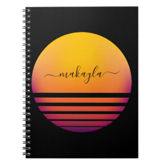 Caderno Espiral Abstrato Dom Negrito Personalizado