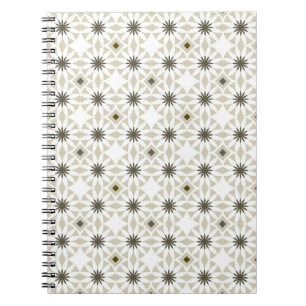 Caderno Espiral Abstrato etnia geométrica padrões design backgrou